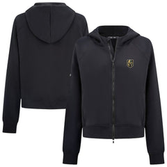 Vegas Golden Knights Levelwear Women's Judd Raglan Full-Zip Hoodie Black