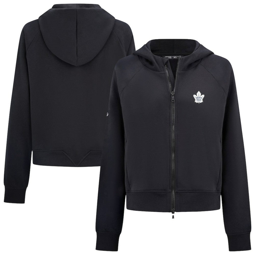 Toronto Maple Leafs - Levelwear Women's Judd Raglan Full-Zip Hoodie Black