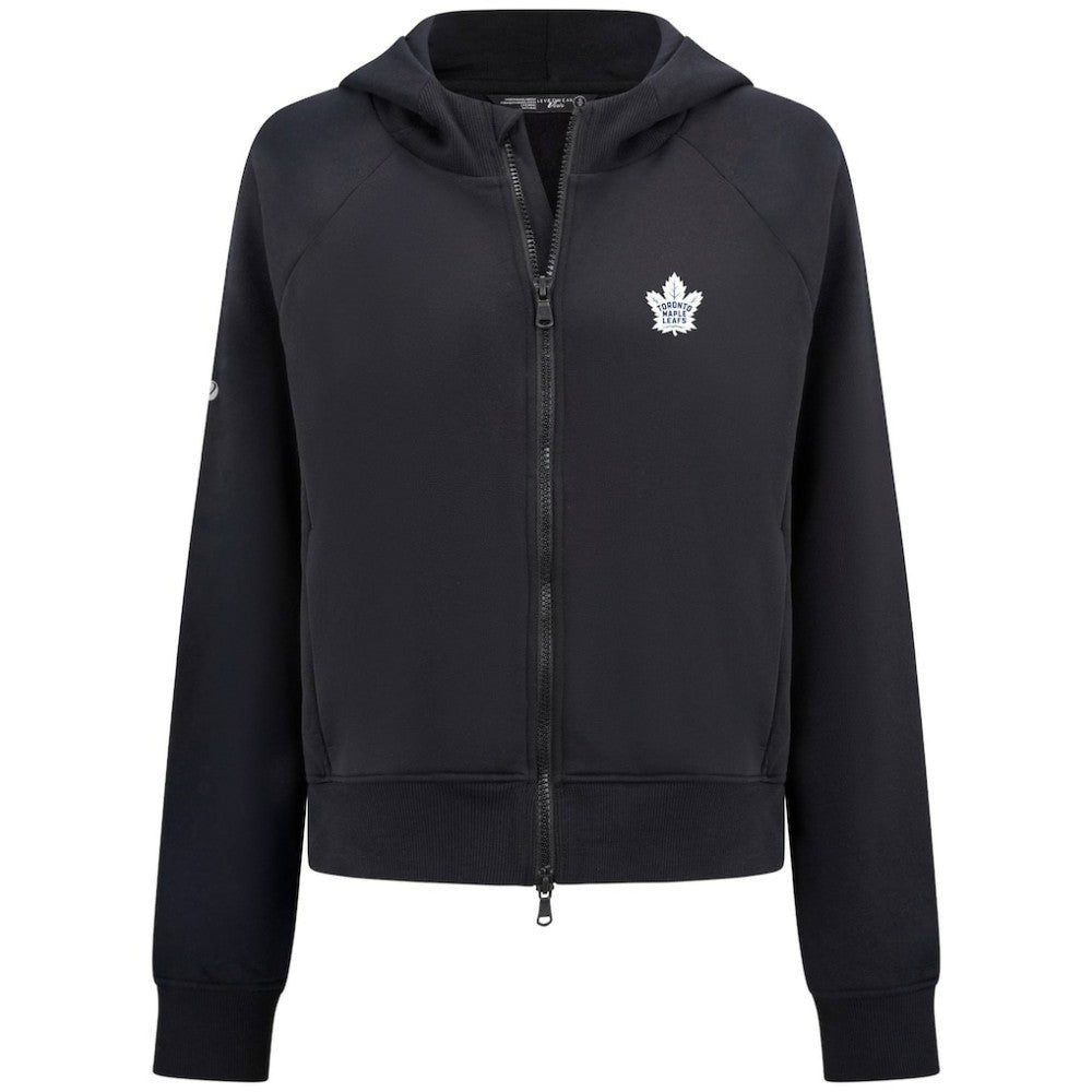 Toronto Maple Leafs - Levelwear Women's Judd Raglan Full-Zip Hoodie Black