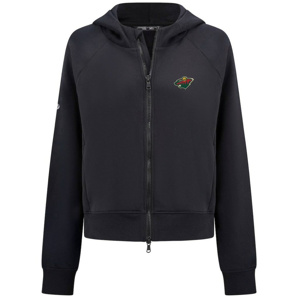 Minnesota Wild - Levelwear Women's Judd Raglan Full-Zip Hoodie Black