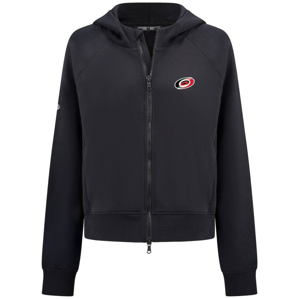 Carolina Hurricanes - Levelwear Women's Judd Raglan Full-Zip Hoodie Black