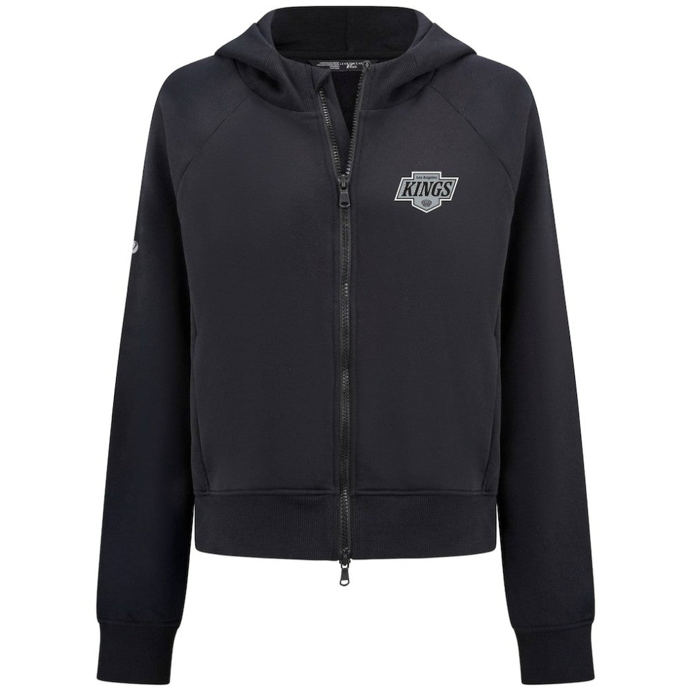 Los Angeles Kings - Levelwear Women's Judd Raglan Full-Zip Hoodie Black