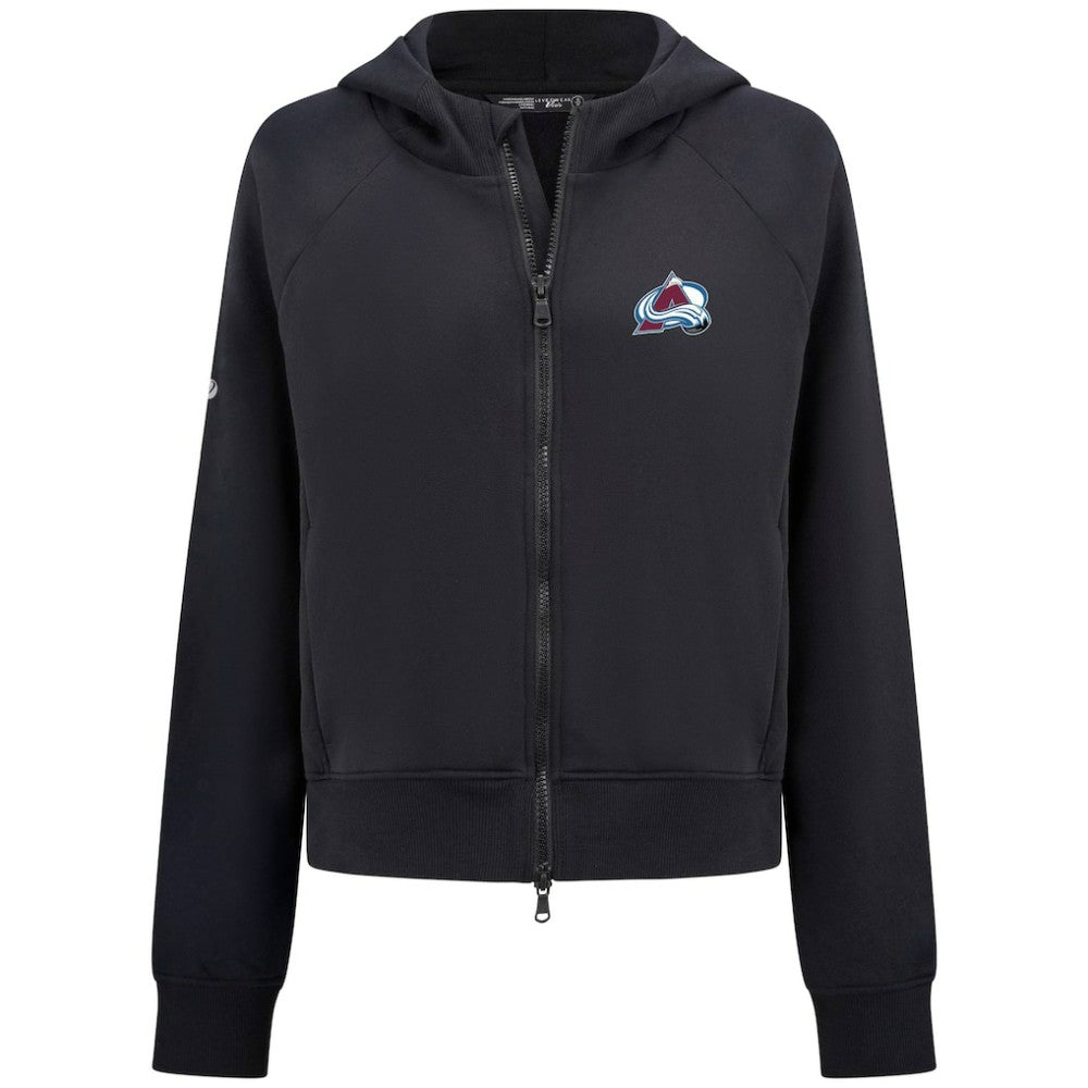 Colorado Avalanche - Levelwear Women's Judd Raglan Full-Zip Hoodie Black