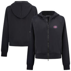 Montreal Canadiens - Levelwear Women's Judd Raglan Full-Zip Hoodie Black