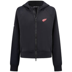 Detroit Red Wings - Levelwear Women's Judd Raglan Full-Zip Hoodie Black