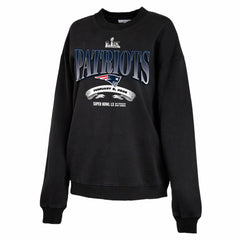 New England Patriots WEAR by Erin Andrews Women's Super Bowl LX Fleece Sweatshirt Black - NFL