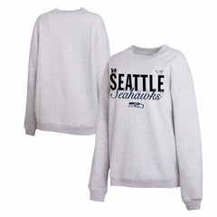 Seattle Seahawks WEAR by Erin Andrews Women's Super Bowl LX Fleece Sweatshirt Gray - NFL