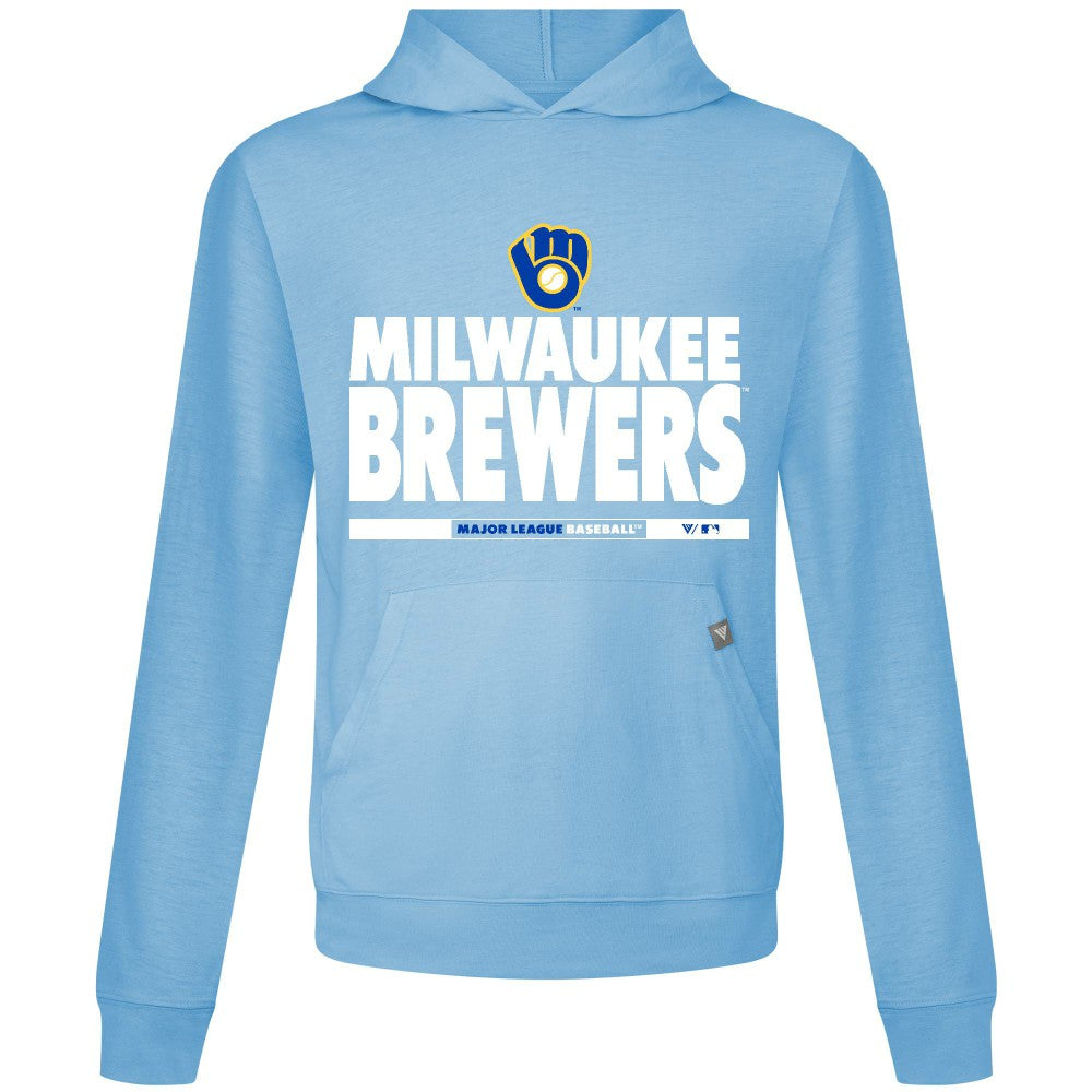 Milwaukee Brewers Levelwear Relay Center Stage Long Sleeve Hooded T-Shirt Online