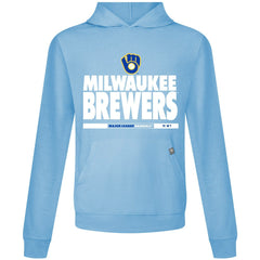Milwaukee Brewers Levelwear Relay Center Stage Long Sleeve Hooded T-Shirt Online