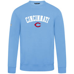Cincinnati Reds Levelwear Zane Felt Arch Pullover Sweatshirt On Sale