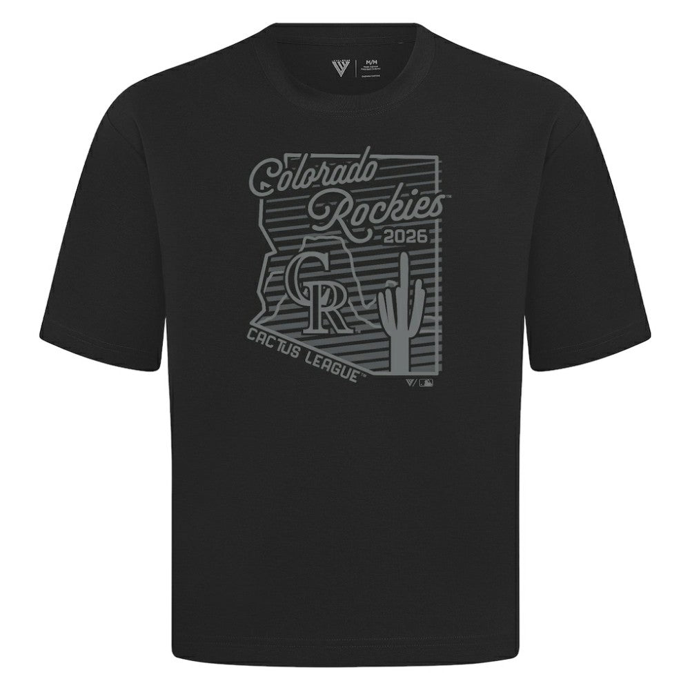 Colorado Rockies Levelwear Sunrise Luxe Signature Knit T-Shirt Lifestyle