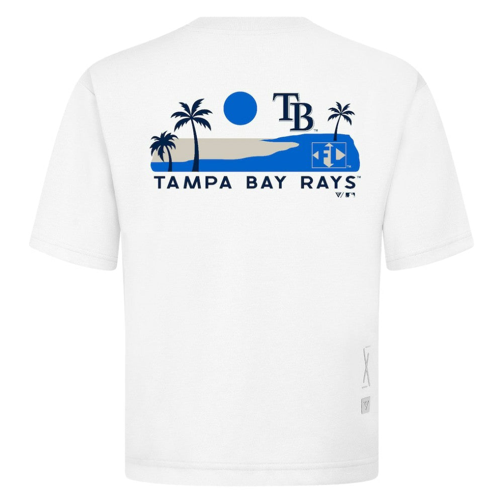 Tampa Bay Rays Levelwear Panoramic Luxe Signature Knit T-Shirt On Sale