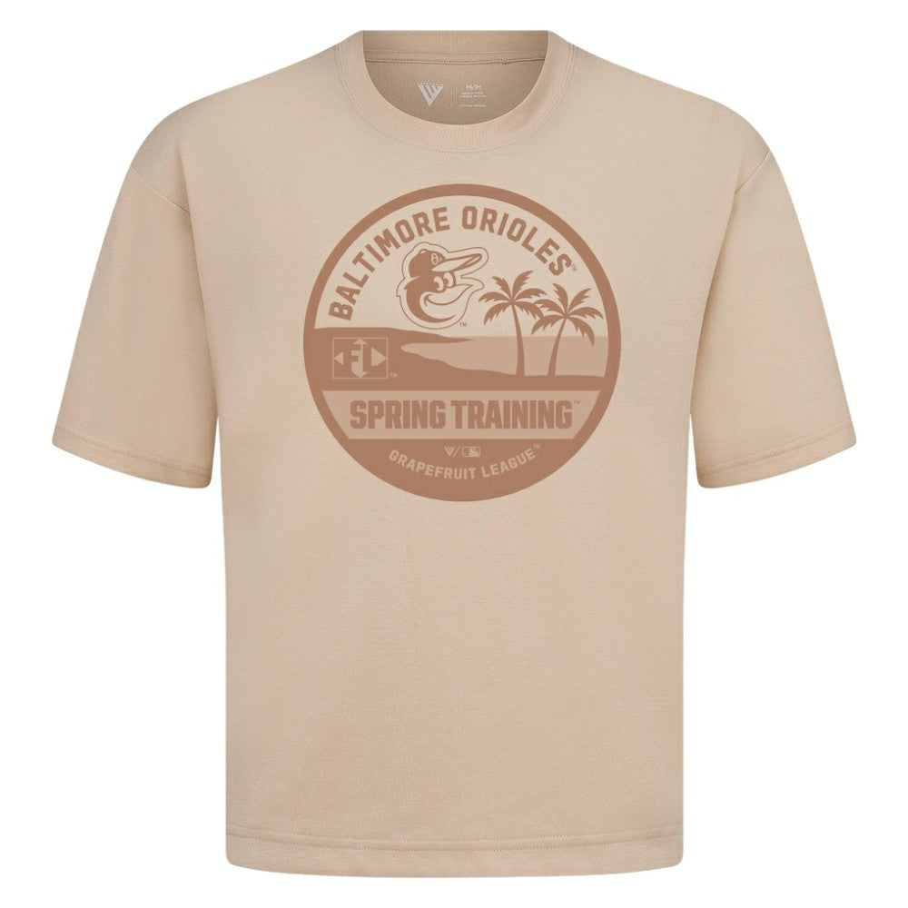 Baltimore Orioles Levelwear Spring Training Badge Luxe Signature Knit T-Shirt Lifestyle