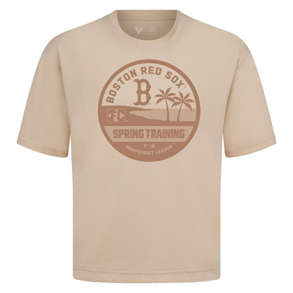 Boston Red Sox Levelwear Spring Training Badge Luxe Signature Knit T-Shirt for sale