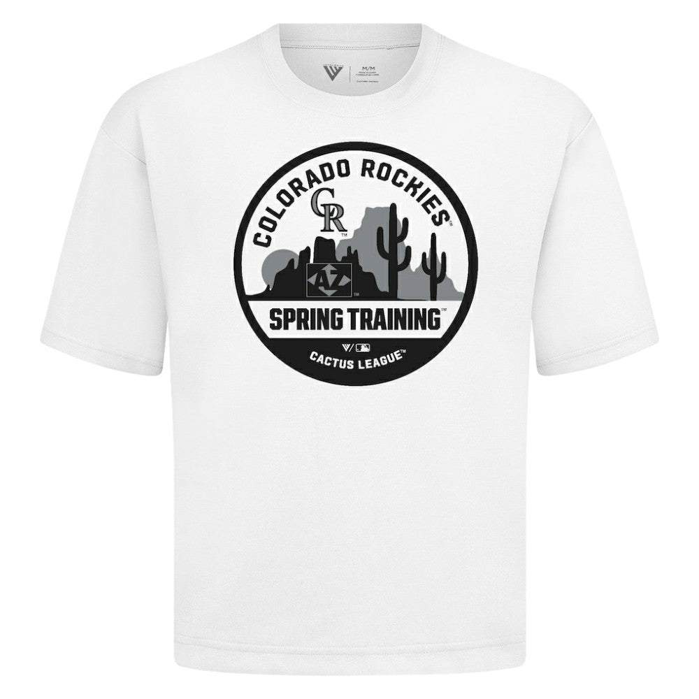 Colorado Rockies Levelwear Spring Training Badge Luxe Signature Knit T-Shirt Clearance