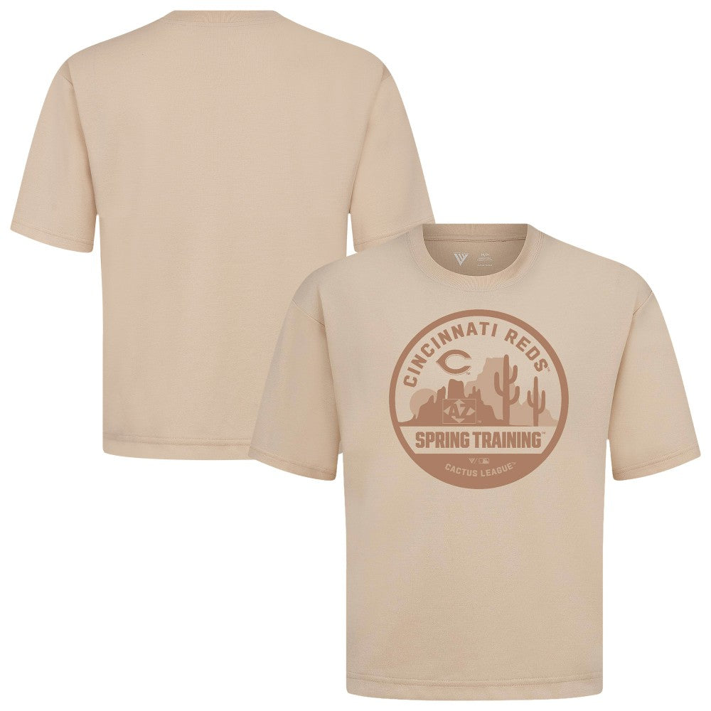 Cincinnati Reds Levelwear Spring Training Badge Luxe Signature Knit T-Shirt Near Me