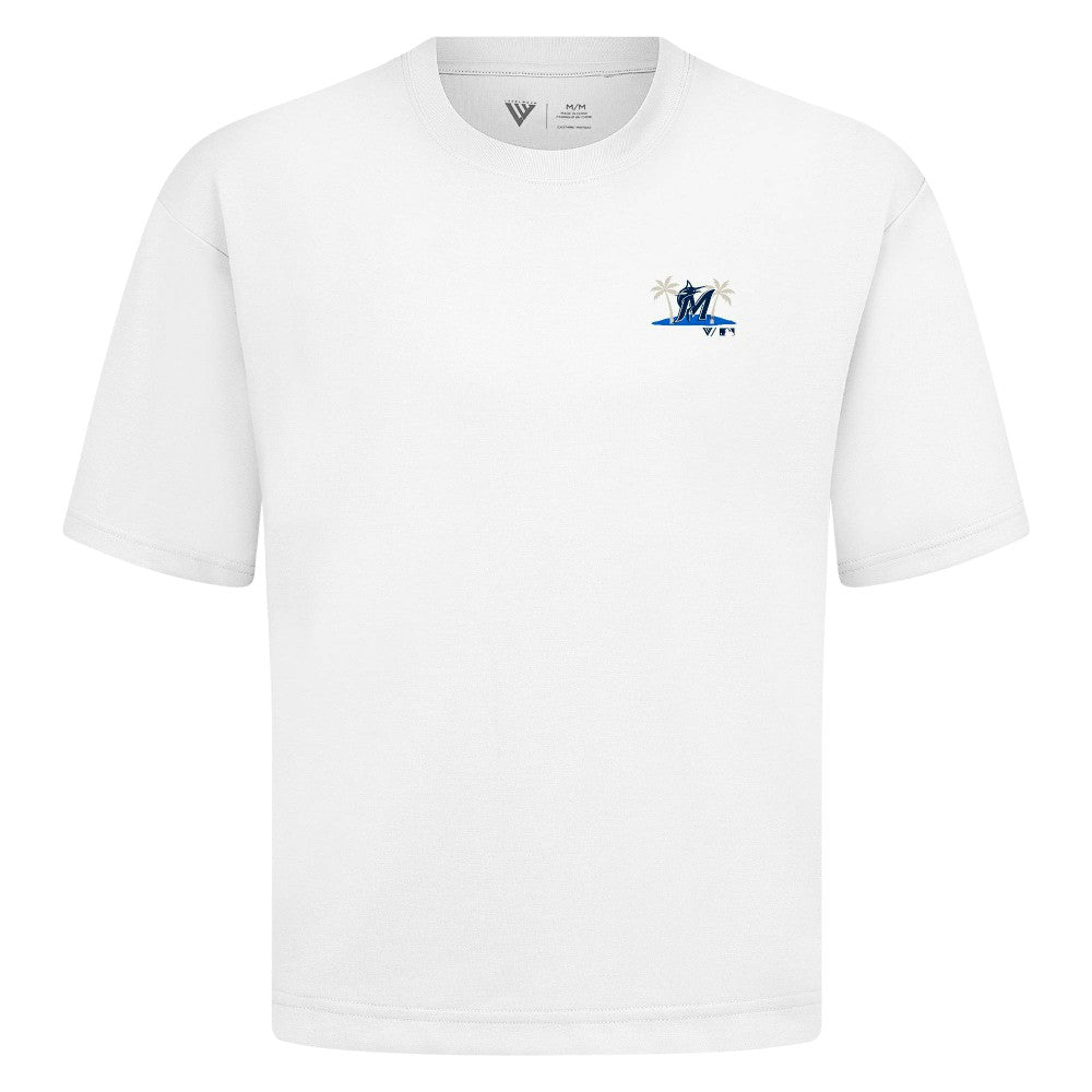 Miami Marlins Levelwear  Luxe Signature Knit T-Shirt Clearance