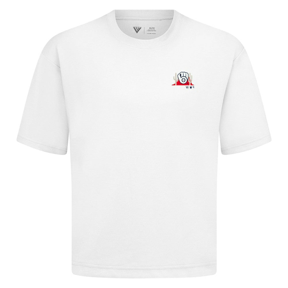 Milwaukee Brewers Levelwear  Luxe Signature Knit T-Shirt Lifestyle