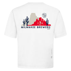 Milwaukee Brewers Levelwear  Luxe Signature Knit T-Shirt Lifestyle