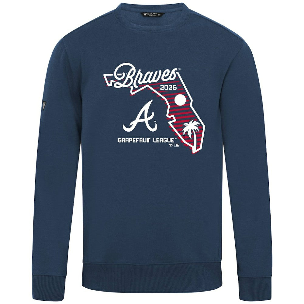 Atlanta Braves Levelwear Zane Sunrise Sweatshirt Sale