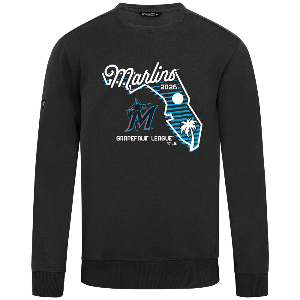 Miami Marlins Levelwear Zane Sunrise Sweatshirt Near Me