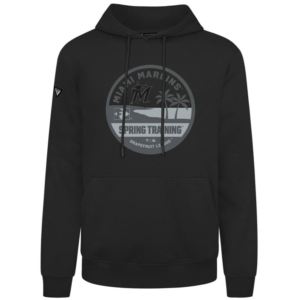 Miami Marlins Levelwear Spring Badge Podium Hoodie On Sale
