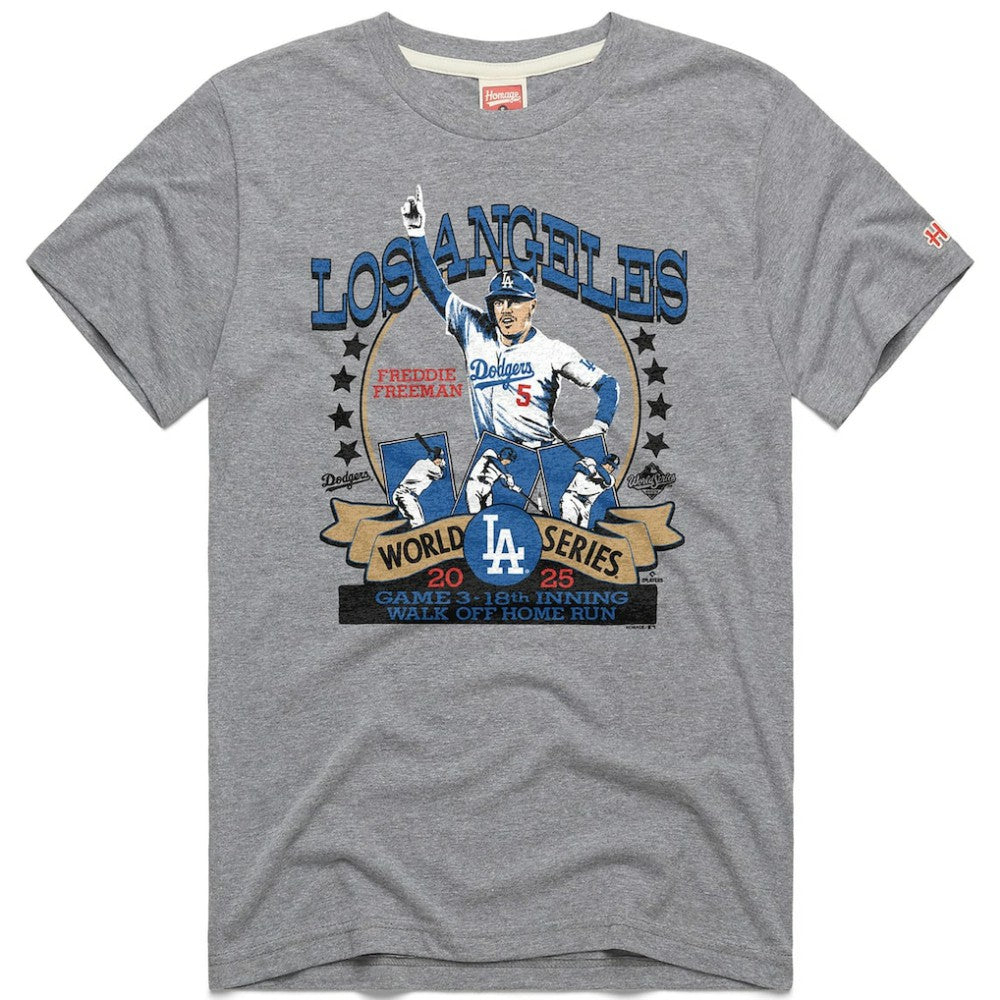 Freddie Freeman Los Angeles Dodgers Homage Unisex 2026 Gold Collection Walk Off Tri-Blend T-Shirt Clearance