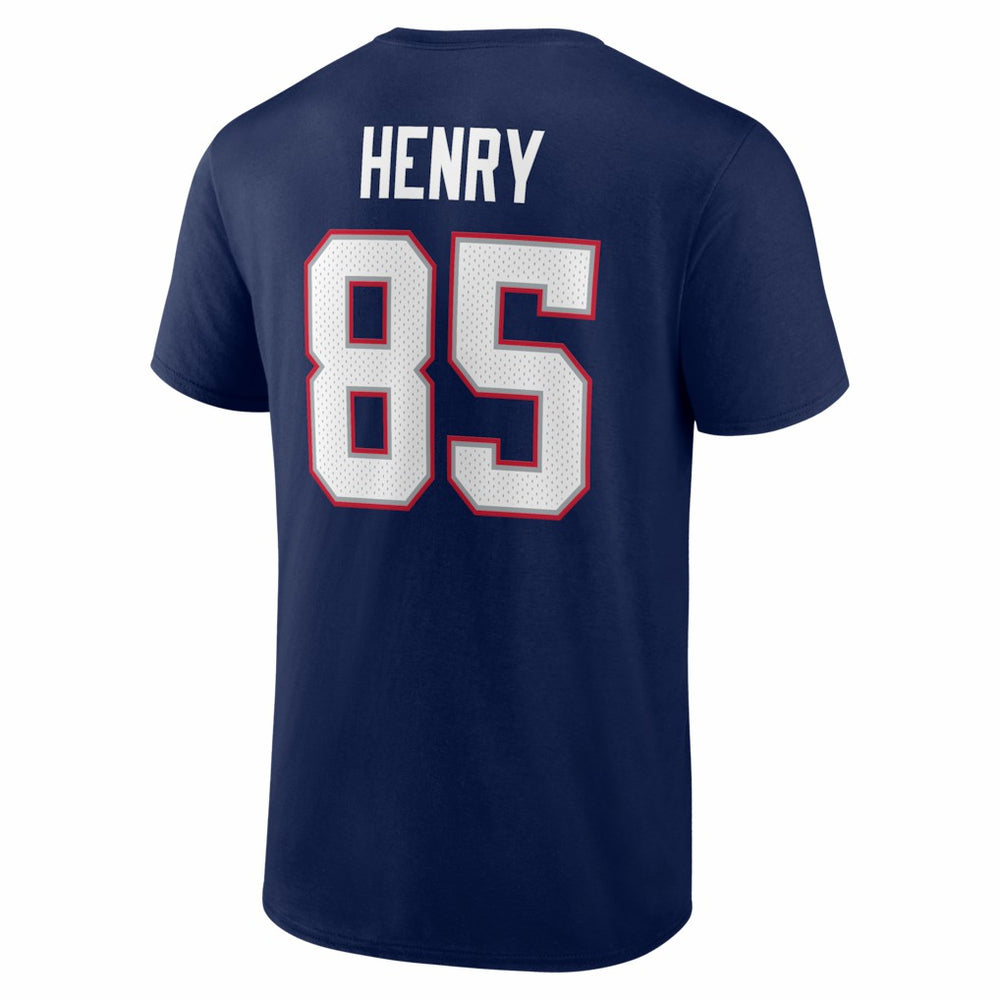 Hunter Henry New England Patriots Icon Name & Number T-Shirt Navy - NFL