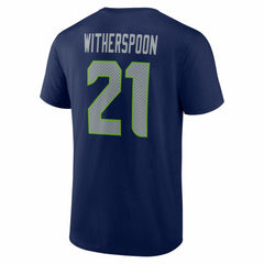 Devon Witherspoon Seattle Seahawks Icon Name & Number T-Shirt College Navy - NFL