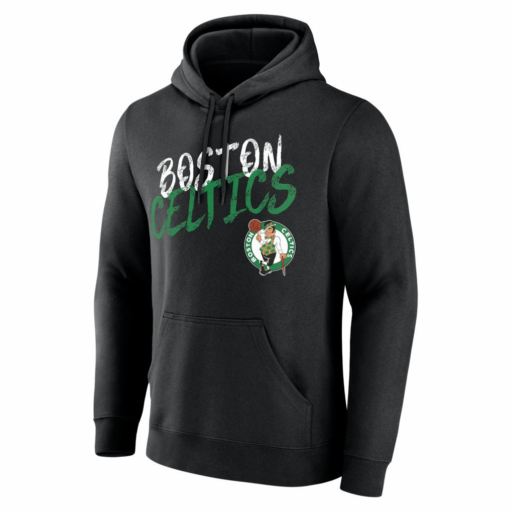 NBA - Boston Celtics Big & Tall Hustle Personalized Name & Number Hoodie - Black