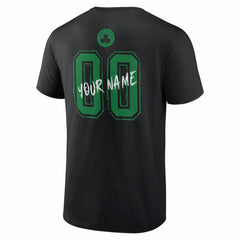 NBA - Boston Celtics Big & Tall Hustle Personalized Name & Number T-Shirt - Black