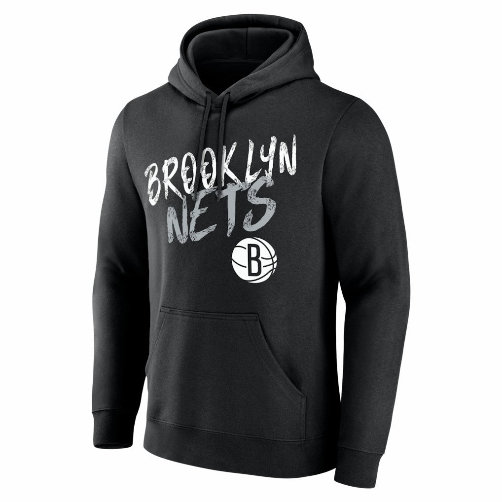 NBA - Brooklyn Nets Big & Tall Hustle Personalized Name & Number Hoodie - Black