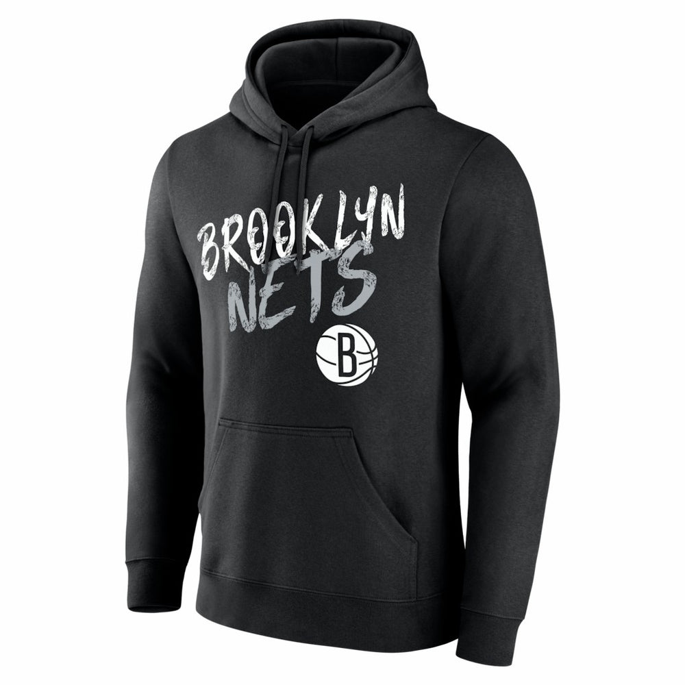NBA - Brooklyn Nets Big & Tall Hustle Personalized Name & Number Hoodie - Black
