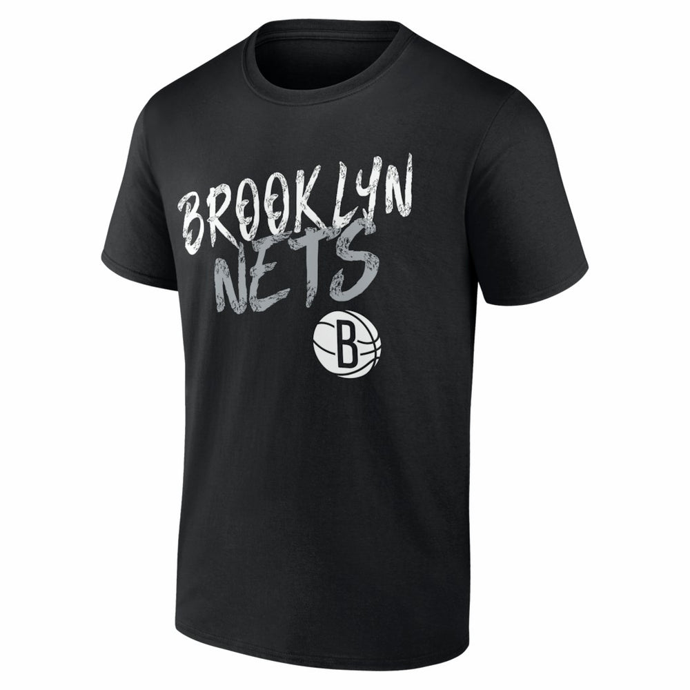 NBA - Brooklyn Nets Big & Tall Hustle Personalized Name & Number T-Shirt - Black