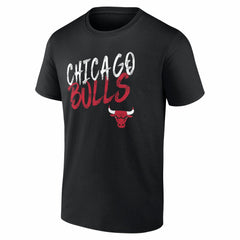NBA - Chicago Bulls Big & Tall Hustle Personalized Name & Number T-Shirt - Black