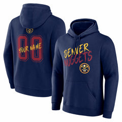 NBA - Denver Nuggets Big & Tall Hustle Personalized Name & Number Hoodie - Navy