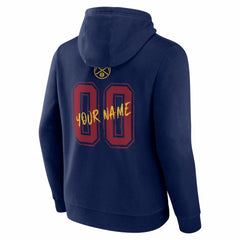 NBA - Denver Nuggets Big & Tall Hustle Personalized Name & Number Hoodie - Navy