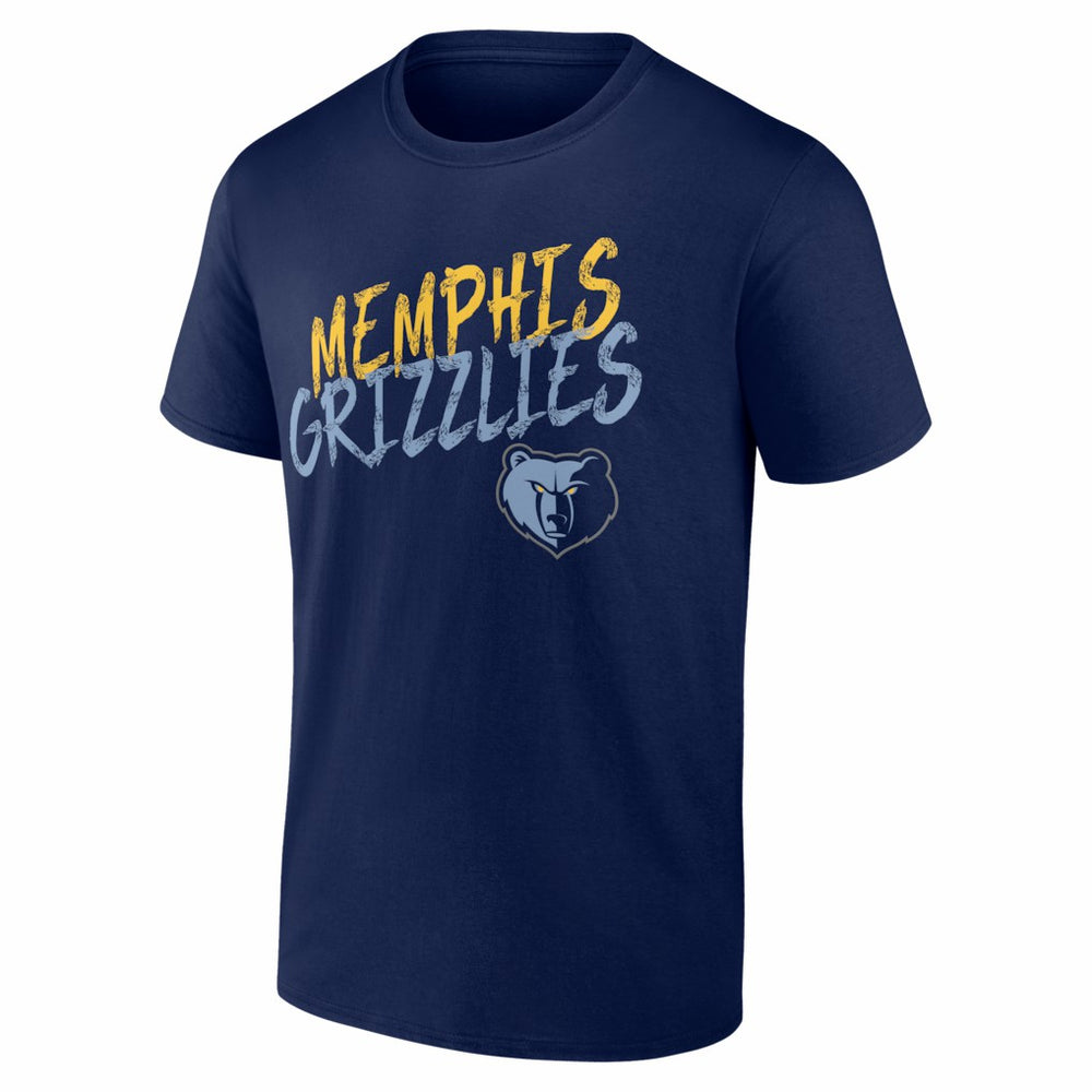 NBA - Memphis Grizzlies Big & Tall Hustle Personalized Name & Number T-Shirt - Navy