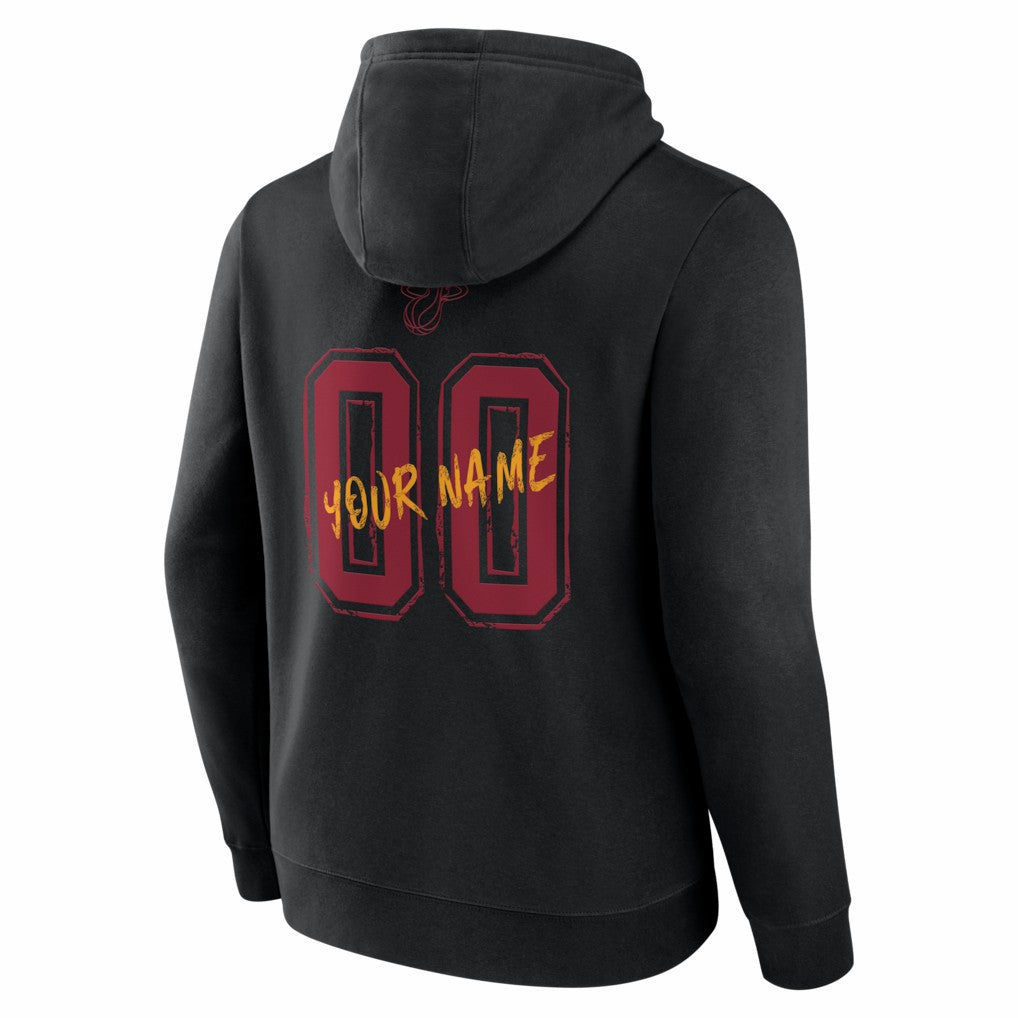 NBA - Miami Heat Big & Tall Hustle Personalized Name & Number Hoodie - Black