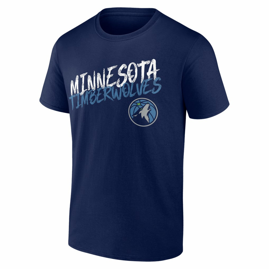 NBA - Minnesota Timberwolves Big & Tall Hustle Personalized Name & Number T-Shirt - Navy