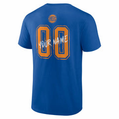 NBA - New York Knicks Big & Tall Hustle Personalized Name & Number T-Shirt - Blue