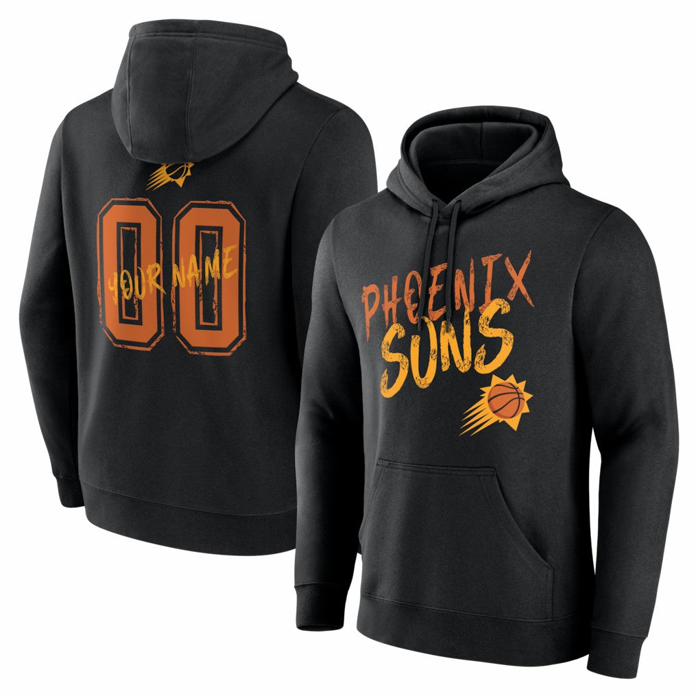 NBA - Phoenix Suns Big & Tall Hustle Personalized Name & Number Hoodie - Black