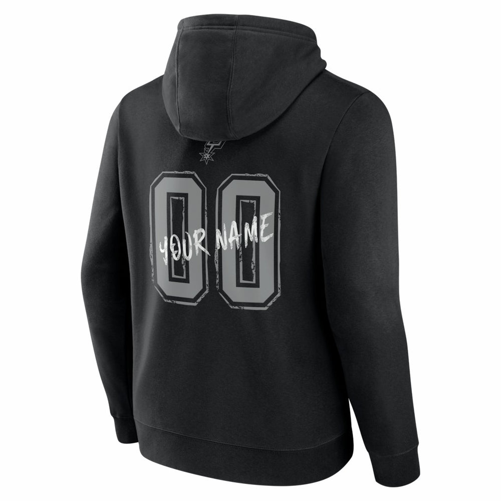 NBA - San Antonio Spurs Big & Tall Hustle Personalized Name & Number Hoodie - Black