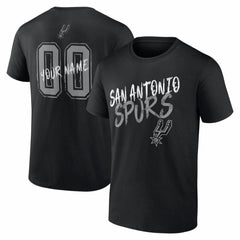 NBA - San Antonio Spurs Big & Tall Hustle Personalized Name & Number T-Shirt - Black