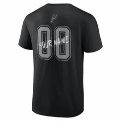 NBA - San Antonio Spurs Big & Tall Hustle Personalized Name & Number T-Shirt - Black
