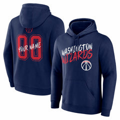 NBA - Washington Wizards Big & Tall Hustle Personalized Name & Number Hoodie - Navy