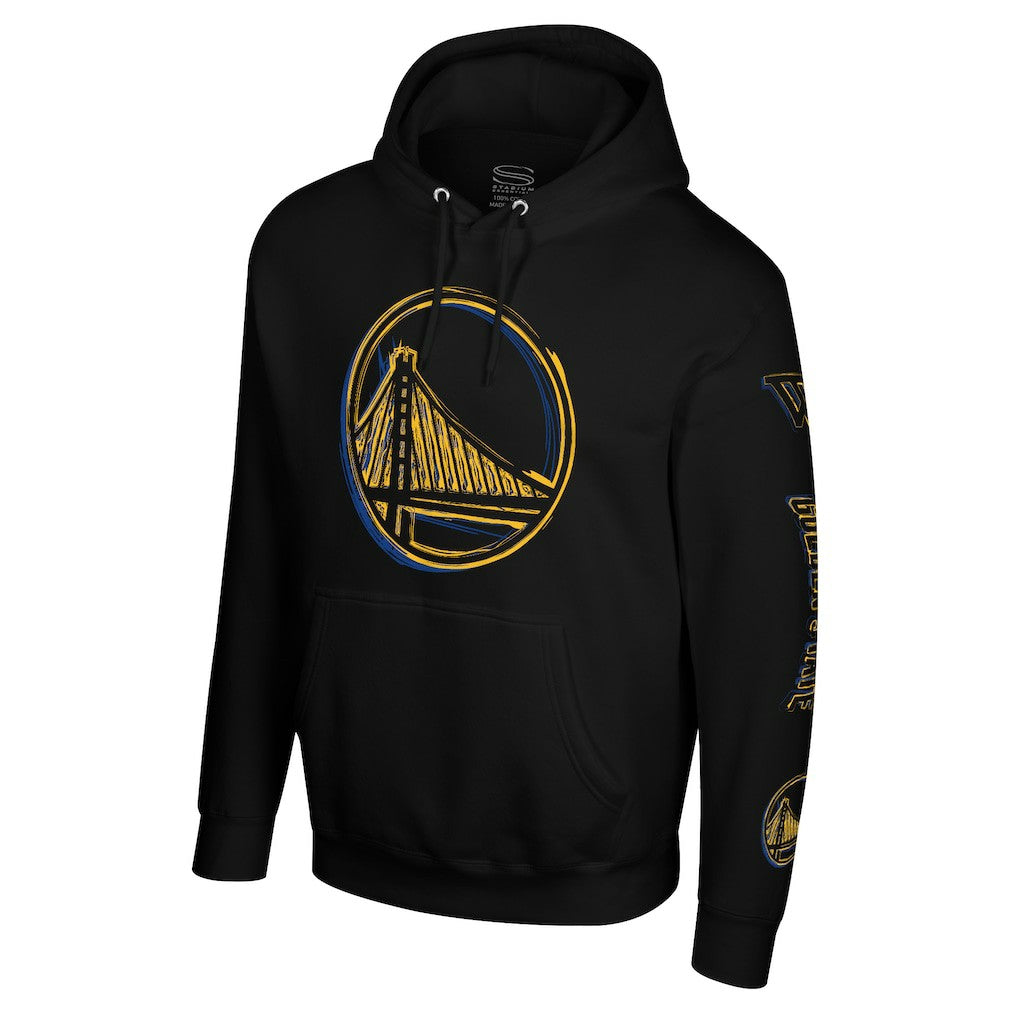 NBA - Golden State Warriors Stadium Essentials Unisex Elementized Ride Hoodie - Black