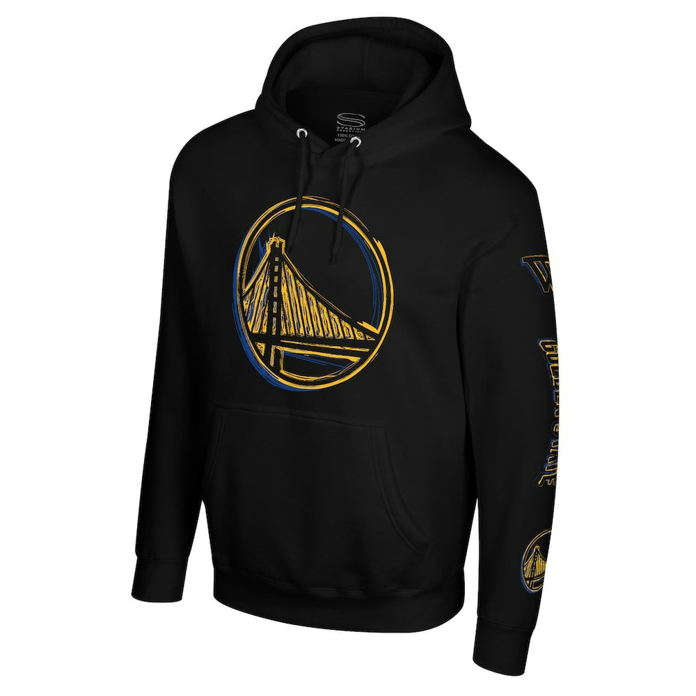 NBA - Golden State Warriors Stadium Essentials Unisex Elementized Ride Hoodie - Black