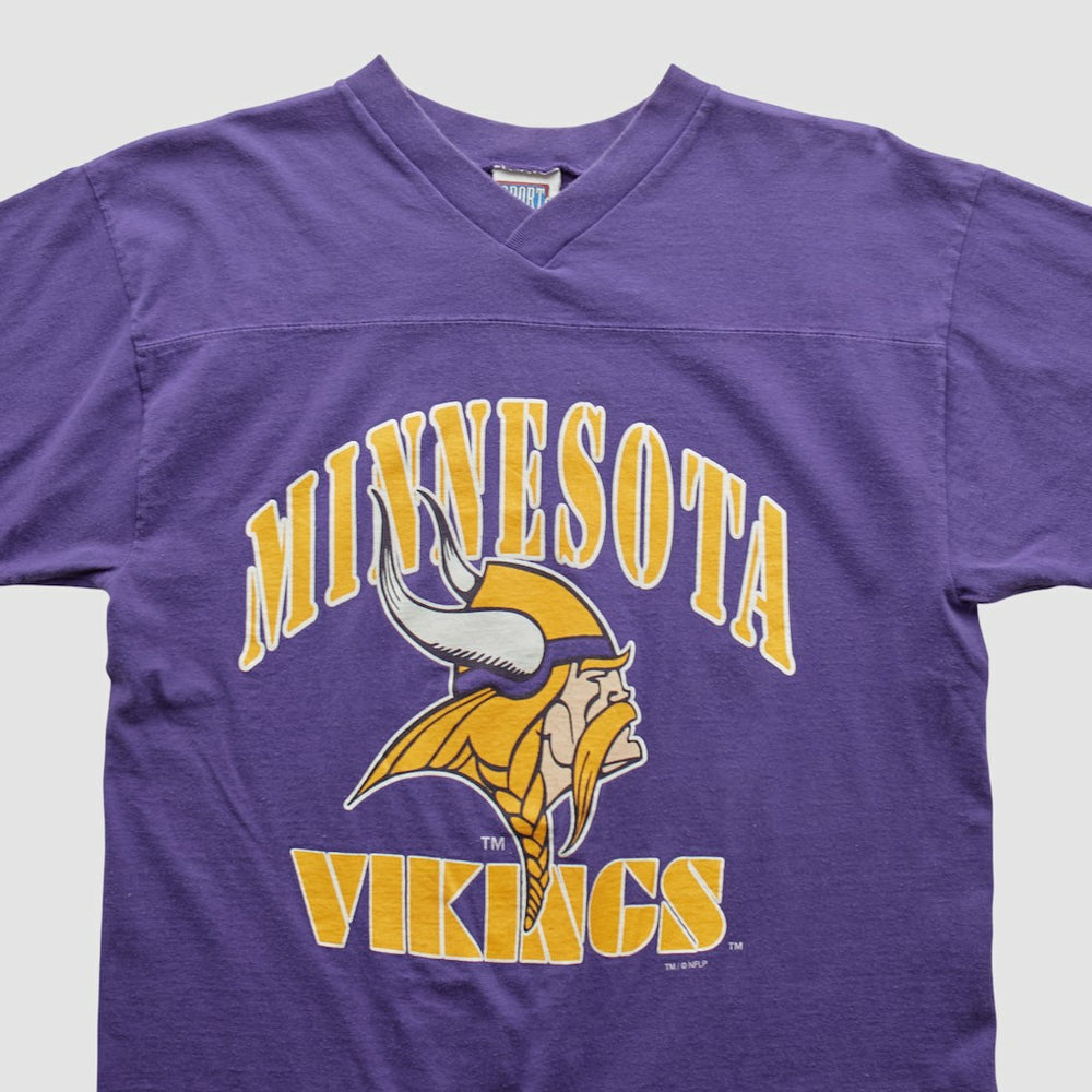 Minnesota Vikings Sport Attack 90s T-shirt Purple Vintage - Fanatics