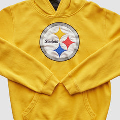 Pittsburgh Steelers NFL 2000s Hooded Pullover Sweatshirt Yellow Vintage - Fanatics